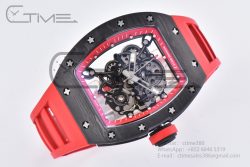 RM055 Real NTPT RMF 1:1 Best Edition Skeleton Red Dial on Red Rubber Strap RMUL2 - Image 4