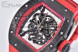 RM055 Real NTPT RMF 1:1 Best Edition Skeleton Red Dial on Red Rubber Strap RMUL2 - Image 5