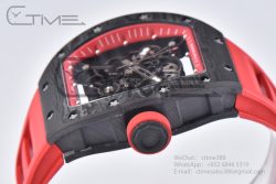 RM055 Real NTPT RMF 1:1 Best Edition Skeleton Red Dial on Red Rubber Strap RMUL2 - Image 6