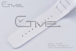 RM055 Real NTPT RMF 1:1 Best Edition Skeleton Blue Dial on White Rubber Strap RMUL2 - Image 31