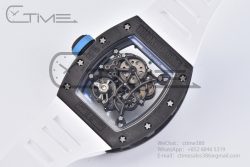 RM055 Real NTPT RMF 1:1 Best Edition Skeleton Blue Dial on White Rubber Strap RMUL2 - Image 20