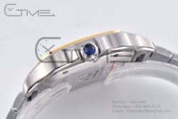 Santos de Cartier 40mm SS/YG 2018 BVF 1:1 Best Edition White Dial on SS/YG SmartLinks Bracelet MIYOTA 9015 V2 - Image 15