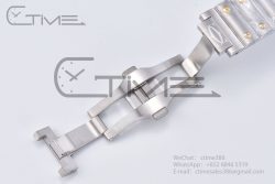 Santos de Cartier 40mm SS/YG 2018 BVF 1:1 Best Edition White Dial on SS/YG SmartLinks Bracelet MIYOTA 9015 V2 - Image 18