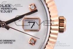 DateJust 41 126331 BPF 1:1 Best Edition White Pearl Diamonds Dial on SS/RG Jubilee Bracelet A2824 - Image 13