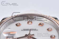 DateJust 41 126331 BPF 1:1 Best Edition White Pearl Diamonds Dial on SS/RG Jubilee Bracelet A2824 - Image 16