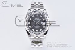 Datejust 126334 41mm Jubilee 904L SS/SS Grey/Moissanite Clean VR3235 - Image 3