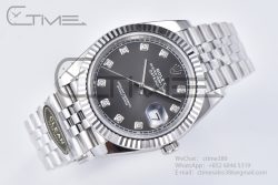 Datejust 126334 41mm Jubilee 904L SS/SS Grey/Moissanite Clean VR3235 - Image 4