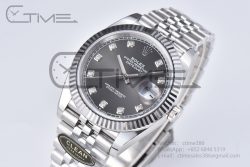 Datejust 126334 41mm Jubilee 904L SS/SS Grey/Moissanite Clean VR3235 - Image 2