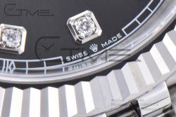 Datejust 126334 41mm Jubilee 904L SS/SS Grey/Moissanite Clean VR3235 - Image 13