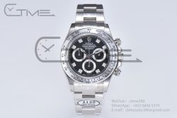 Daytona 116509 Clean Factory 1:1 Best Edition 904L Black Diamond Dial on SS Bracelet SA4130 - Image 3