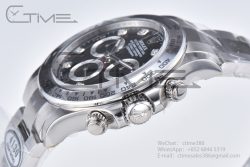 Daytona 116509 Clean Factory 1:1 Best Edition 904L Black Diamond Dial on SS Bracelet SA4130 - Image 6