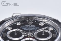 Daytona 116509 Clean Factory 1:1 Best Edition 904L Black Diamond Dial on SS Bracelet SA4130 - Image 7
