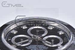 Daytona 116509 Clean Factory 1:1 Best Edition 904L Black Diamond Dial on SS Bracelet SA4130 - Image 8