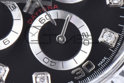 Daytona 116509 Clean Factory 1:1 Best Edition 904L Black Diamond Dial on SS Bracelet SA4130 - Image 13