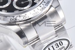 Daytona 116509 Clean Factory 1:1 Best Edition 904L Black Diamond Dial on SS Bracelet SA4130 - Image 16