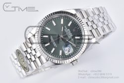 DateJust 36 126234 904L SS Clean 1:1 Best Edition Fluted Bezel Green Dial on Jubilee Bracelet VR3235 - Image 4