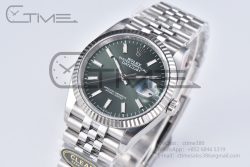 DateJust 36 126234 904L SS Clean 1:1 Best Edition Fluted Bezel Green Dial on Jubilee Bracelet VR3235 - Image 2