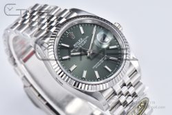 DateJust 36 126234 904L SS Clean 1:1 Best Edition Fluted Bezel Green Dial on Jubilee Bracelet VR3235 - Image 9
