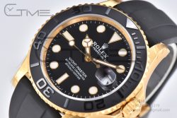 Yacht-Master 42mm 226658 YG VSF 1:1 Best Edition Ceramic Bezel Black Dial on Oysterflex Strap VS3235 - Image 5