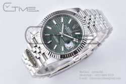 DateJust 41MM 126334 SS Clean Factory 1:1 Best Edition Green Fluted Dial on SS Jubilee Bracelet VR3235 - Image 4