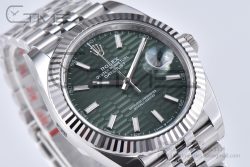 DateJust 41MM 126334 SS Clean Factory 1:1 Best Edition Green Fluted Dial on SS Jubilee Bracelet VR3235 - Image 9