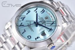 Day Date 40mm 228239 SS APSF 1:1 Best Edition Blue Dial Arabic Markers on SS President Bracelet A2836 - Image 5