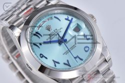 Day Date 40mm 228239 SS APSF 1:1 Best Edition Blue Dial Arabic Markers on SS President Bracelet A2836 - Image 8