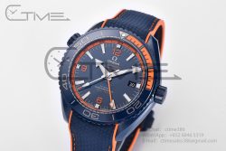 Planet Ocean 45.5mm Big Blue Real Ceramic VSF 1:1 Best Edition on Blue Rubber Strap A8906 Super Clone - Image 2