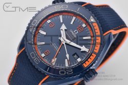 Planet Ocean 45.5mm Big Blue Real Ceramic VSF 1:1 Best Edition on Blue Rubber Strap A8906 Super Clone - Image 4