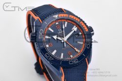 Planet Ocean 45.5mm Big Blue Real Ceramic VSF 1:1 Best Edition on Blue Rubber Strap A8906 Super Clone - Image 5