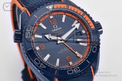 Planet Ocean 45.5mm Big Blue Real Ceramic VSF 1:1 Best Edition on Blue Rubber Strap A8906 Super Clone - Image 8