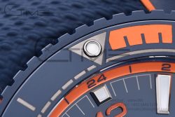 Planet Ocean 45.5mm Big Blue Real Ceramic VSF 1:1 Best Edition on Blue Rubber Strap A8906 Super Clone - Image 9