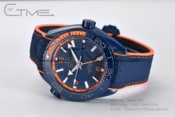 Planet Ocean 45.5mm Big Blue Real Ceramic VSF 1:1 Best Edition on Blue Rubber Strap A8906 Super Clone - Image 6