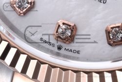 DateJust 126231 GMF 1:1 Best Edition 904L Steel White Pearl Moissanite Dial on SS/RG Oyster Bracelet A2824 - Image 11