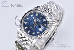 DateJust 36mm 126234 Clean 1:1 Best Edition 904L Steel Blue Moissanite Fluted Dial on Jubilee Bracelet VR3235 - Image 2