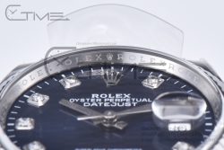 DateJust 36mm 126234 Clean 1:1 Best Edition 904L Steel Blue Moissanite Fluted Dial on Jubilee Bracelet VR3235 - Image 7