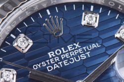 DateJust 36mm 126234 Clean 1:1 Best Edition 904L Steel Blue Moissanite Fluted Dial on Jubilee Bracelet VR3235 - Image 10