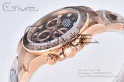 Daytona 116505 Clean Factory 1:1 Best Edition Black Diamonds Dial on RG Bracelet SA4130 - Image 7
