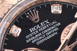 Daytona 116505 Clean Factory 1:1 Best Edition Black Diamonds Dial on RG Bracelet SA4130 - Image 8