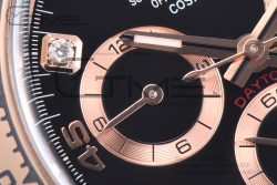 Daytona 116505 Clean Factory 1:1 Best Edition Black Diamonds Dial on RG Bracelet SA4130 - Image 9