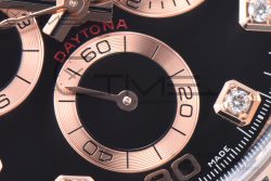 Daytona 116505 Clean Factory 1:1 Best Edition Black Diamonds Dial on RG Bracelet SA4130 - Image 10