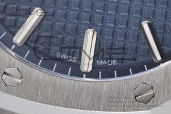 Royal Oak 41mm 15500 SS ZF 1:1 Best Edition Blue Textured Dial on SS Bracelet A4302 Super Clone - Image 7
