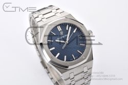 Royal Oak 41mm 15500 SS ZF 1:1 Best Edition Blue Textured Dial on SS Bracelet A4302 Super Clone - Image 9