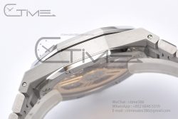 Royal Oak 41mm 15500 SS ZF 1:1 Best Edition Blue Textured Dial on SS Bracelet A4302 Super Clone - Image 15