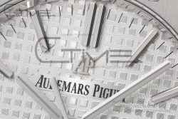 Royal Oak 41mm 15400 SS ZF 1:1 Best Edition White Textured Dial on SS Bracelet SA3120 Super Clone - Image 5