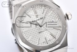 Royal Oak 41mm 15400 SS ZF 1:1 Best Edition White Textured Dial on SS Bracelet SA3120 Super Clone - Image 11