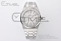 Royal Oak 41mm 15400 SS APSF 1:1 Best Edition White Textured Dial on SS Bracelet A3120 Super Clone - Image 3
