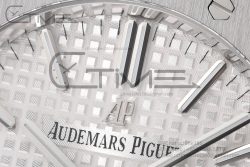 Royal Oak 41mm 15400 SS APSF 1:1 Best Edition White Textured Dial on SS Bracelet A3120 Super Clone - Image 5