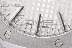 Royal Oak 41mm 15400 SS APSF 1:1 Best Edition White Textured Dial on SS Bracelet A3120 Super Clone - Image 8
