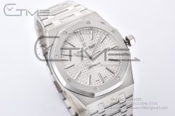Royal Oak 41mm 15400 SS APSF 1:1 Best Edition White Textured Dial on SS Bracelet A3120 Super Clone - Image 10